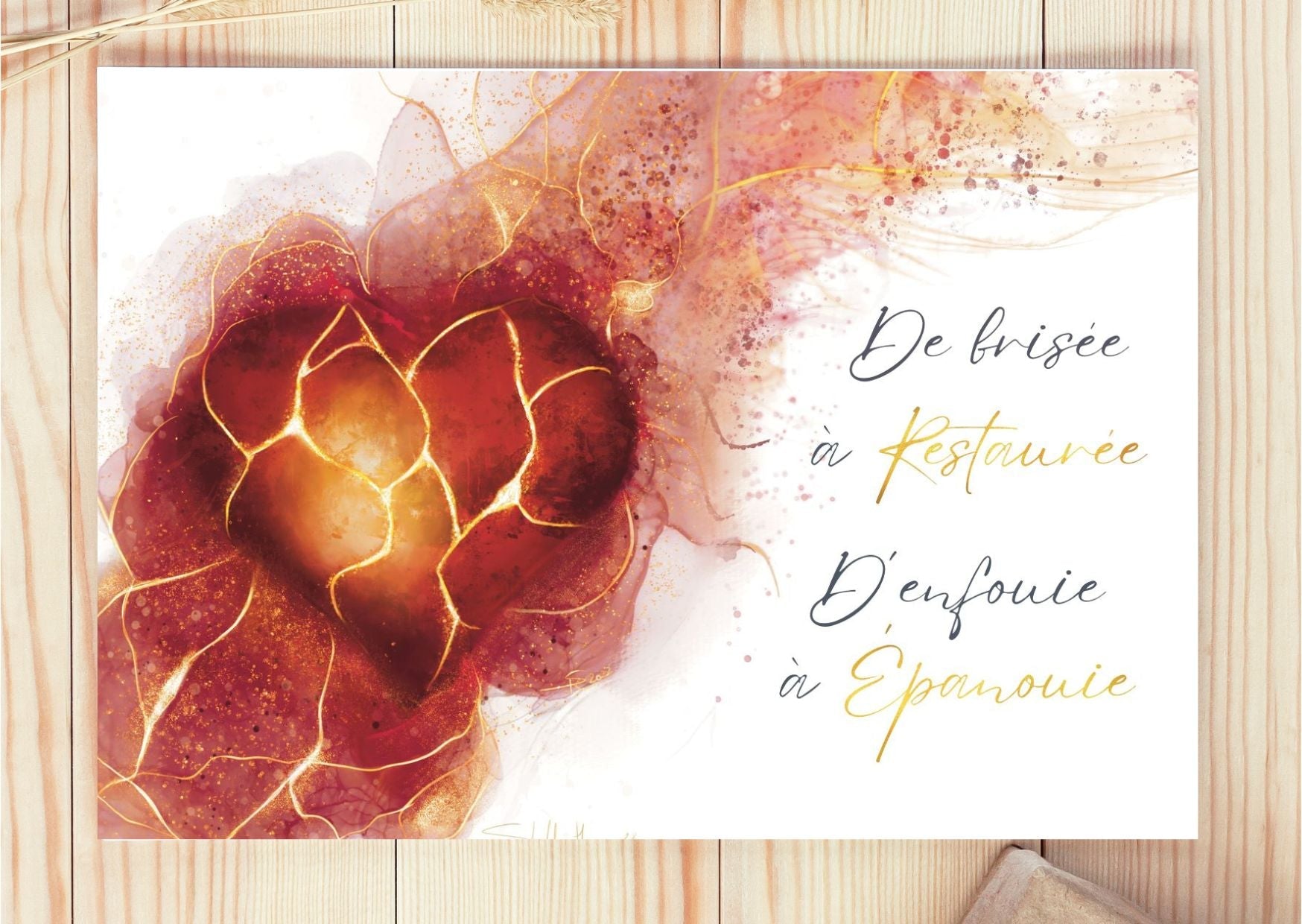 Art Kintsugi - Restaurée et Epanouie - Un coeur guéri