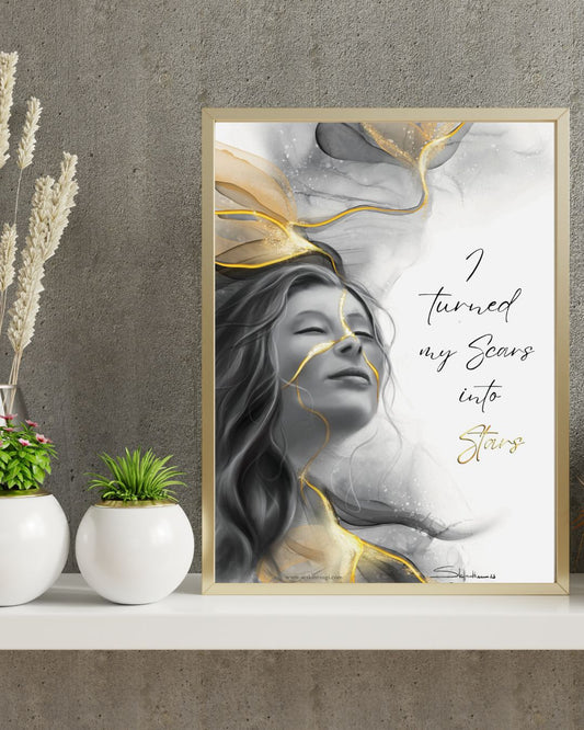 I turned My Scars Into Scars - Art Kintsugi Résilience moyen