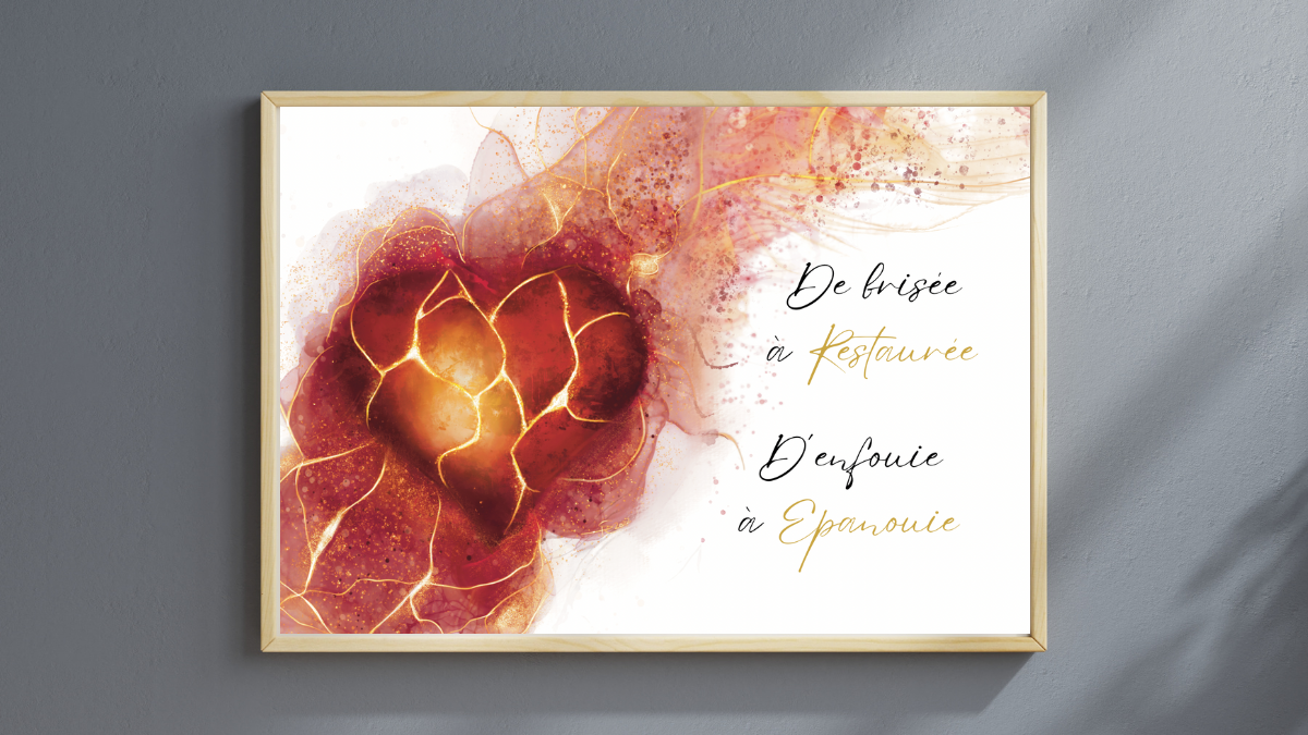 Art Kintsugi: restaurée epanouie-affirmation positive et résilience moyen