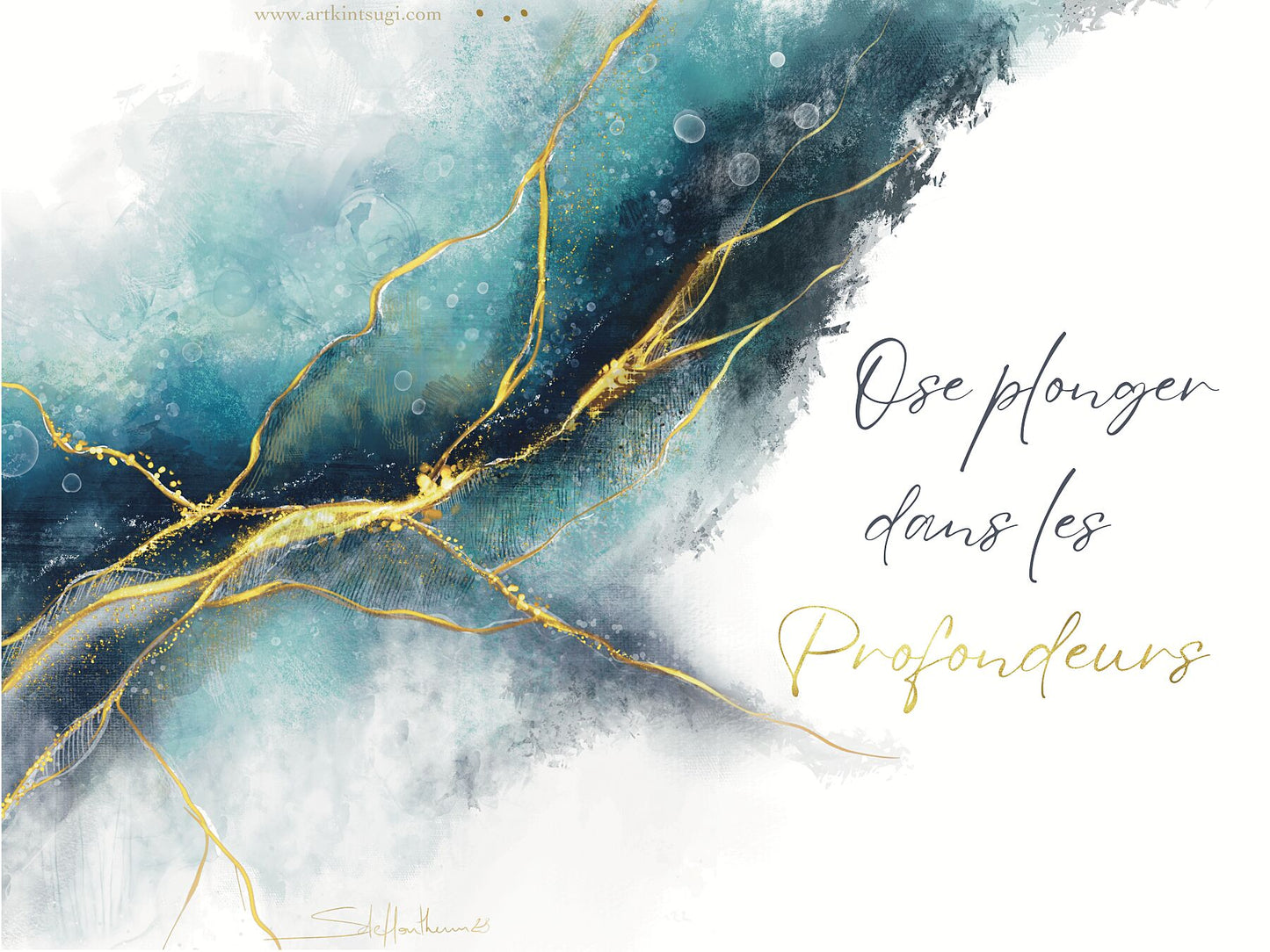 Art Kintsugi - Ose plonger dans les Profondeurs