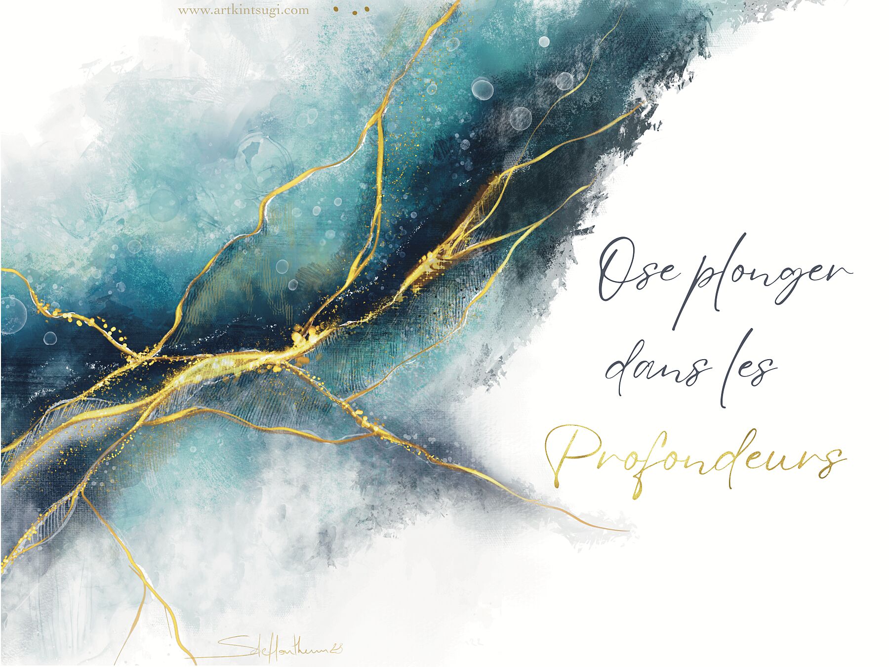 Art Kintsugi - Ose plonger dans les Profondeurs