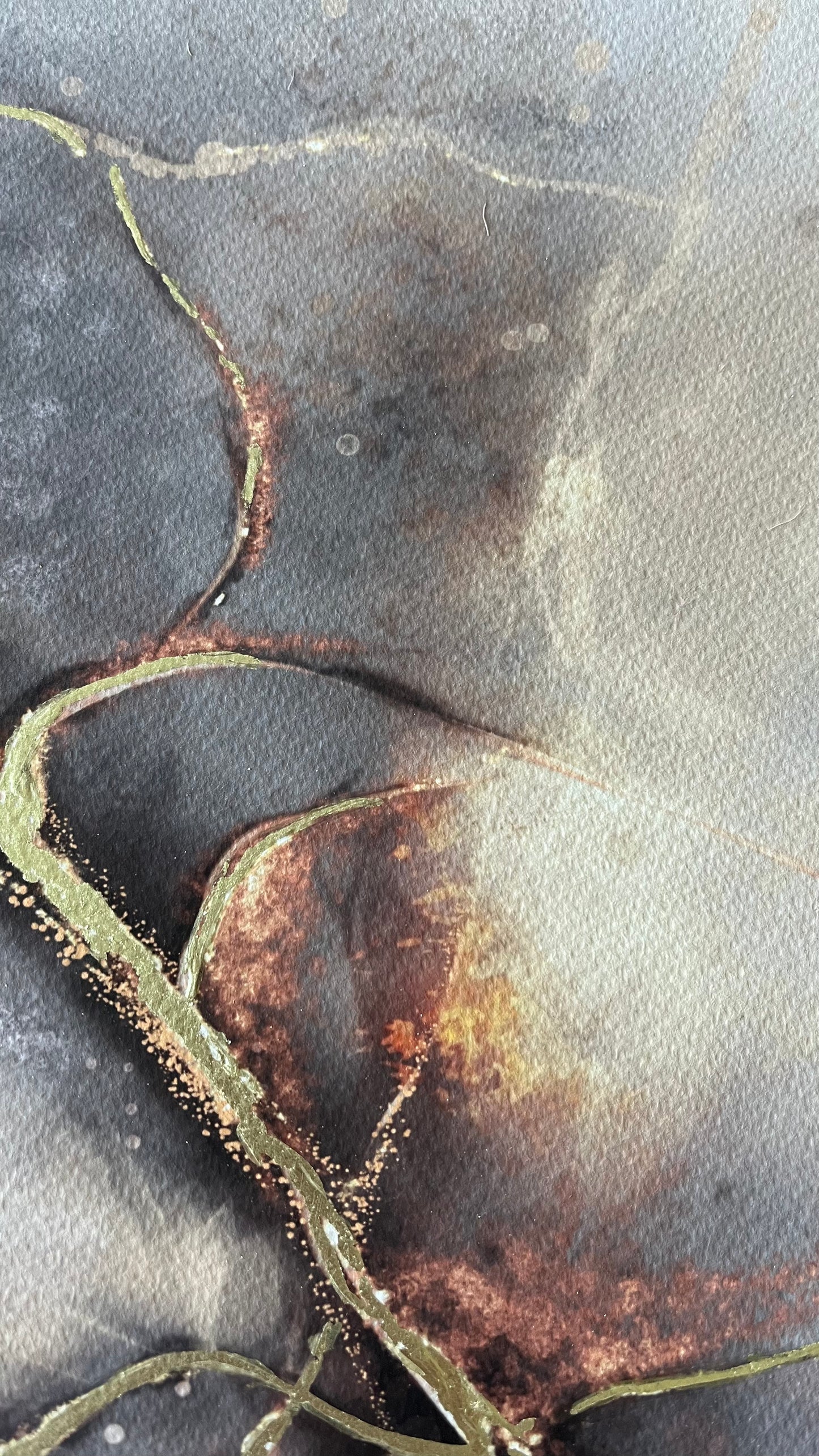 burning kintsugi original détail  résilience