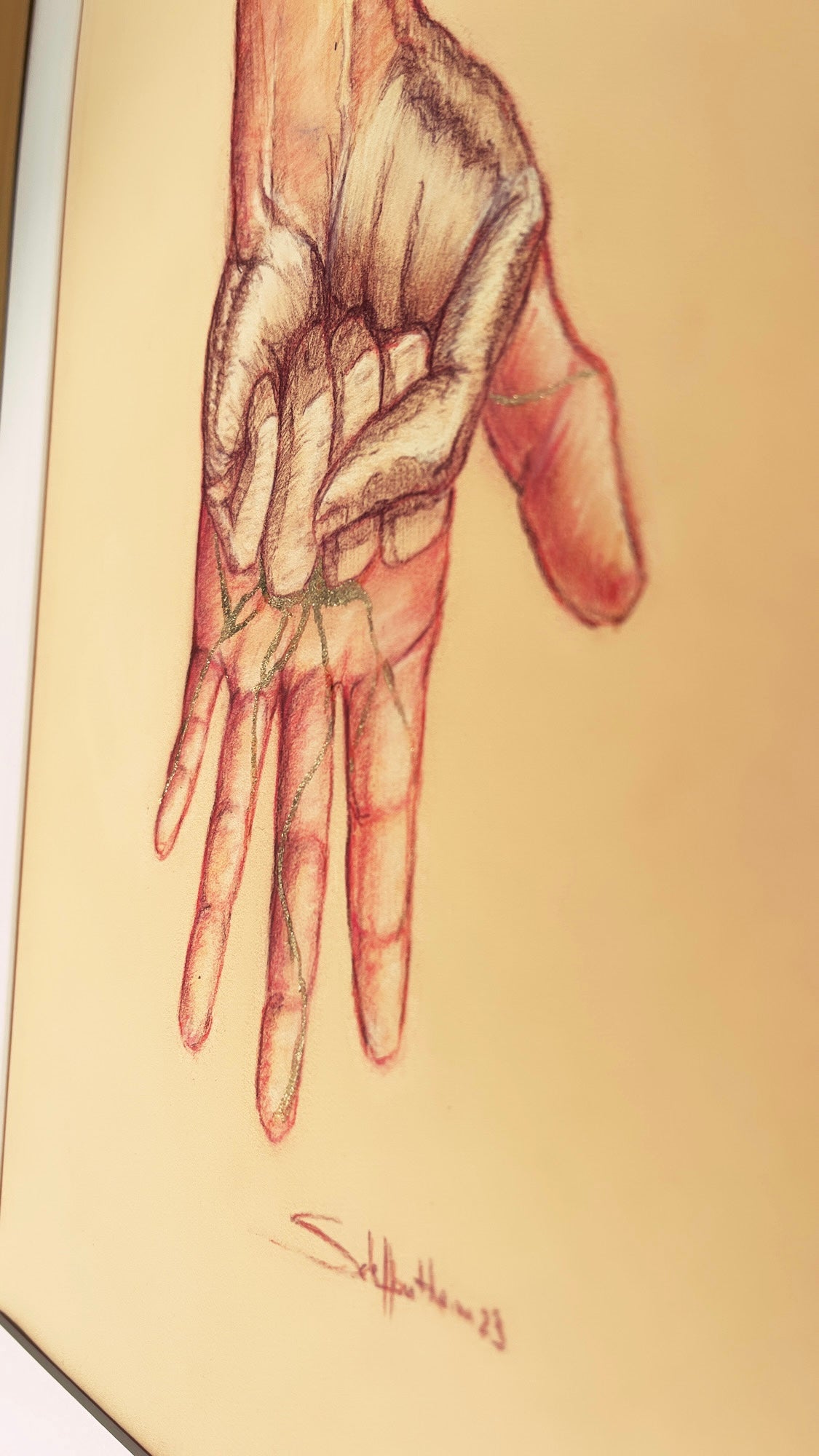 lacher prise résilience art kintsugi sara de hontheim or détail