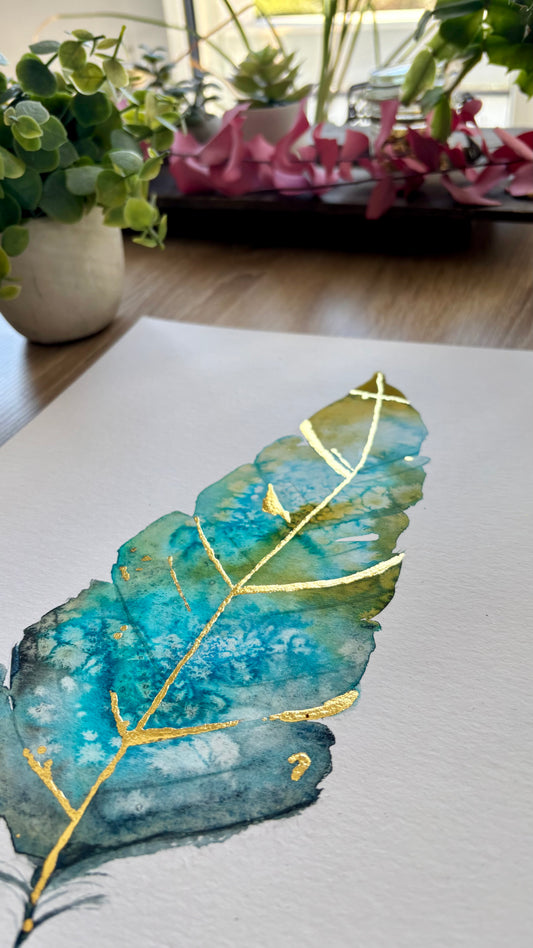 PLUME OR AQUARELLE KINTSUGI