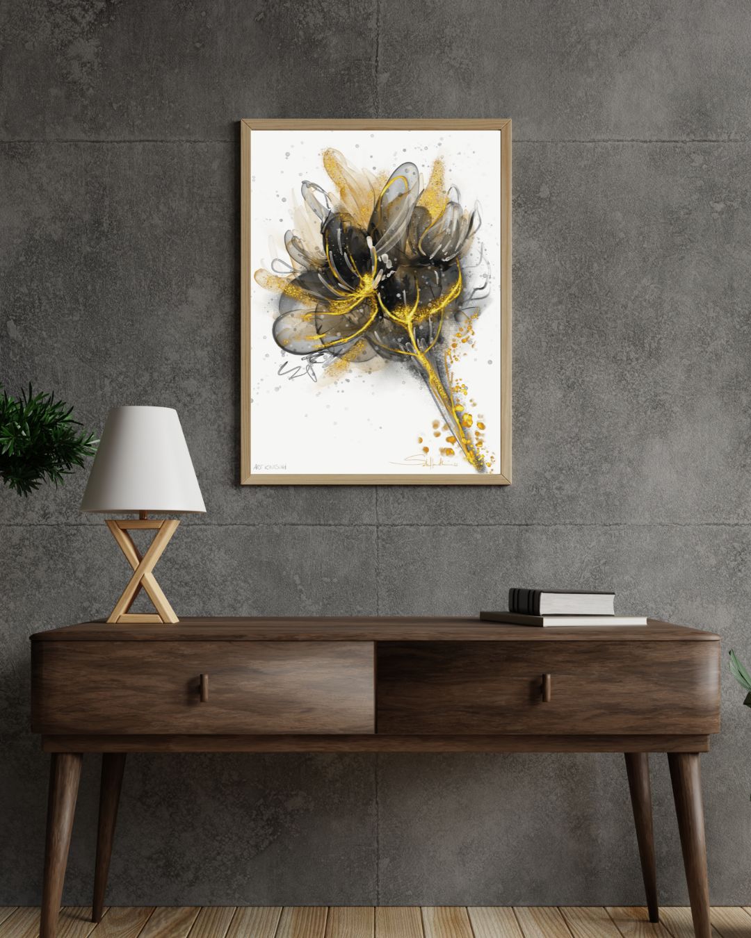 ombre lumiere vie espoir resilience art kintsugi cadre chene