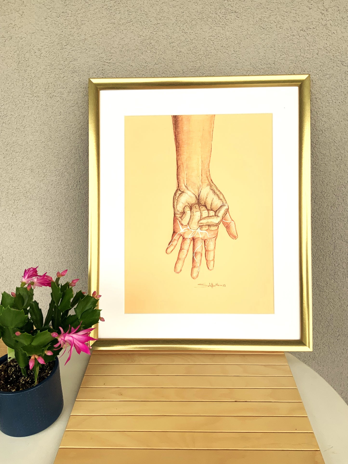 lacher prise résilience art kintsugi sara de hontheim or original cadre