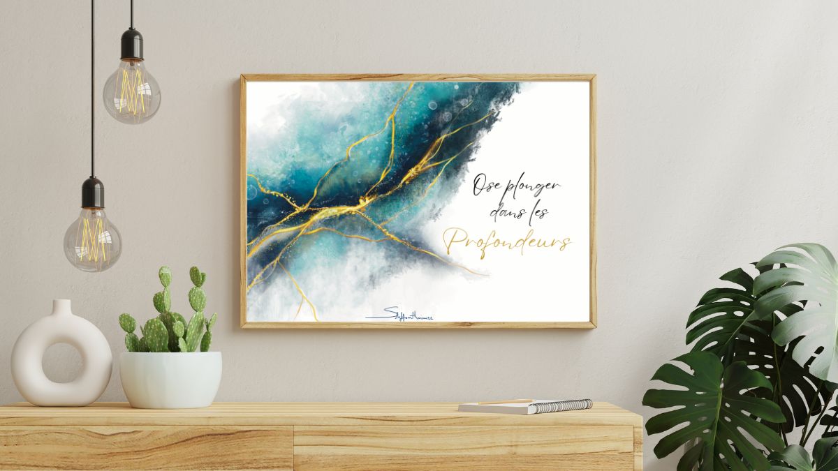 Art Kintsugi - Ose plonger dans les Profondeurs grand