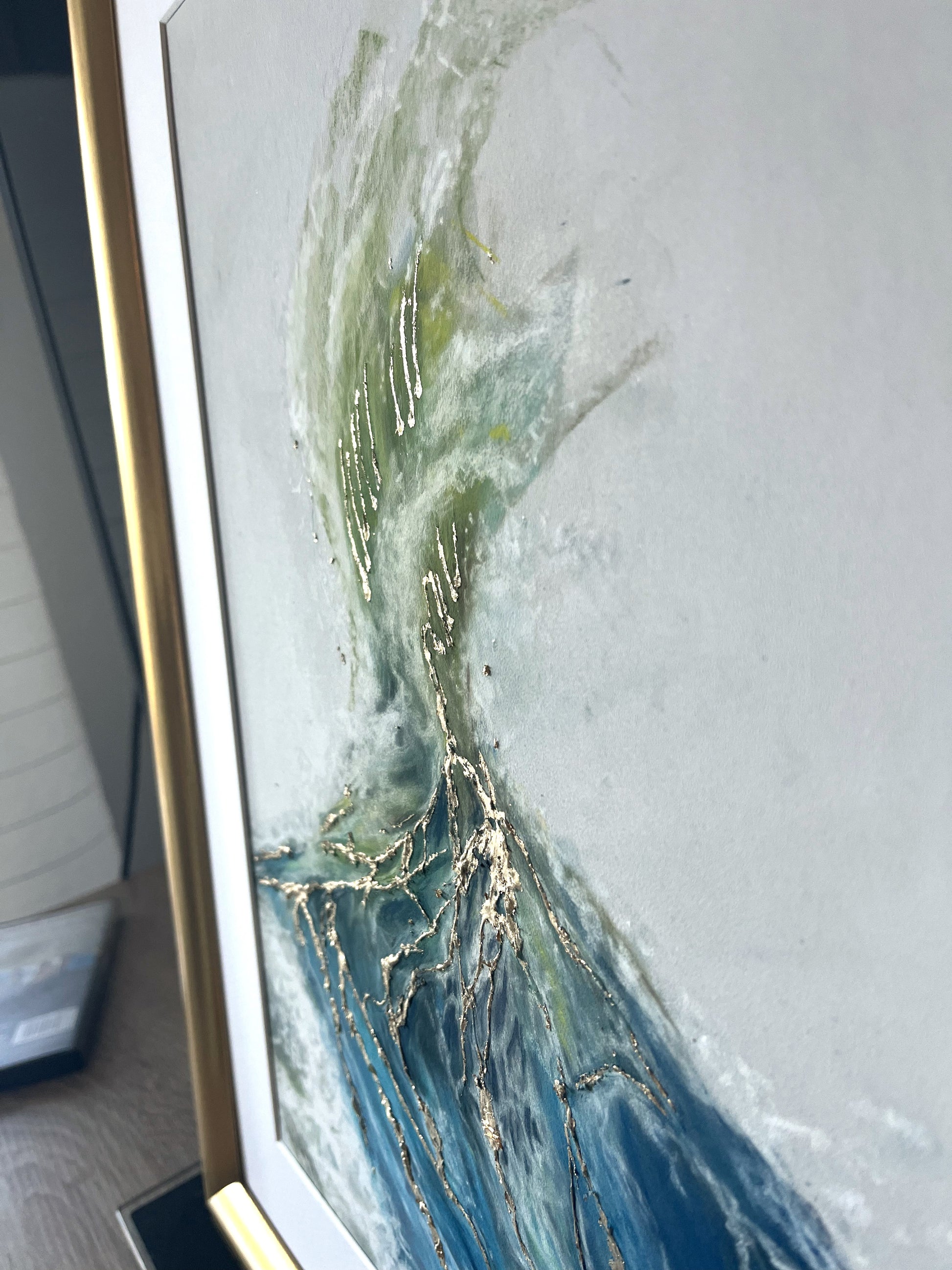 Vagues à l'or - Art Kintsugi detail original