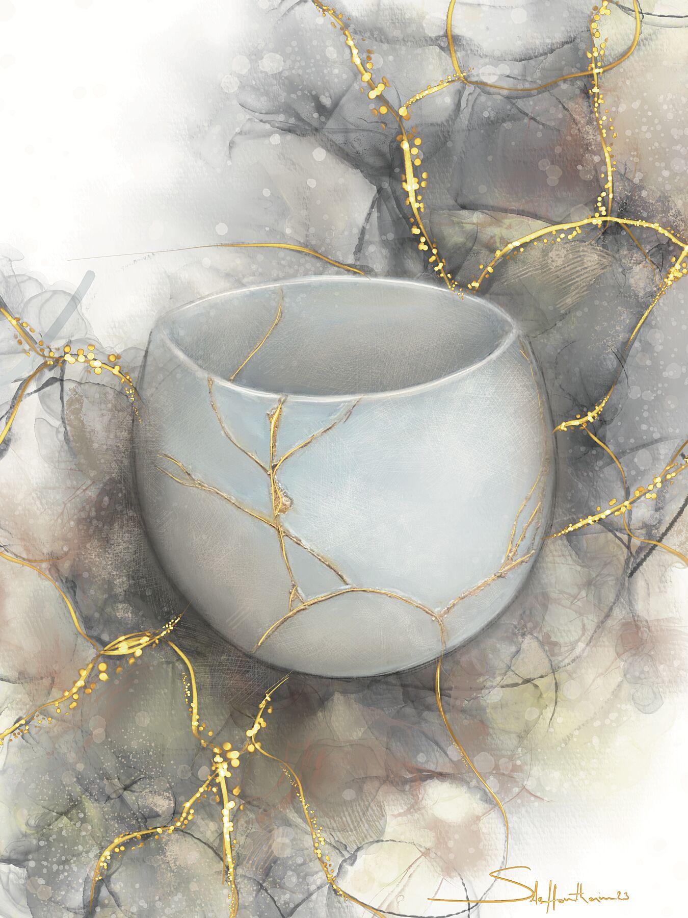 kintsugi ceramique - Art kintsugi résilience