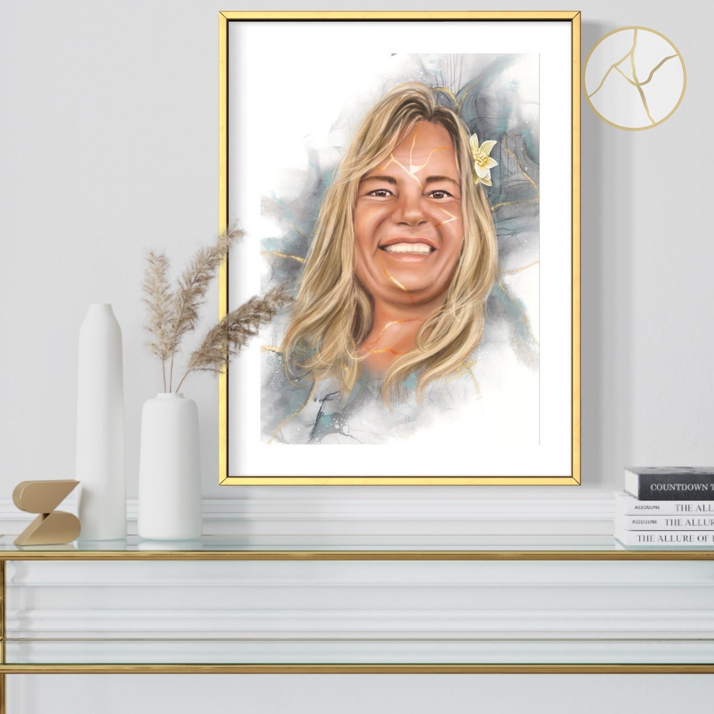 "Célébrée" - Ton portrait personnalisé! - Art Kintsugi