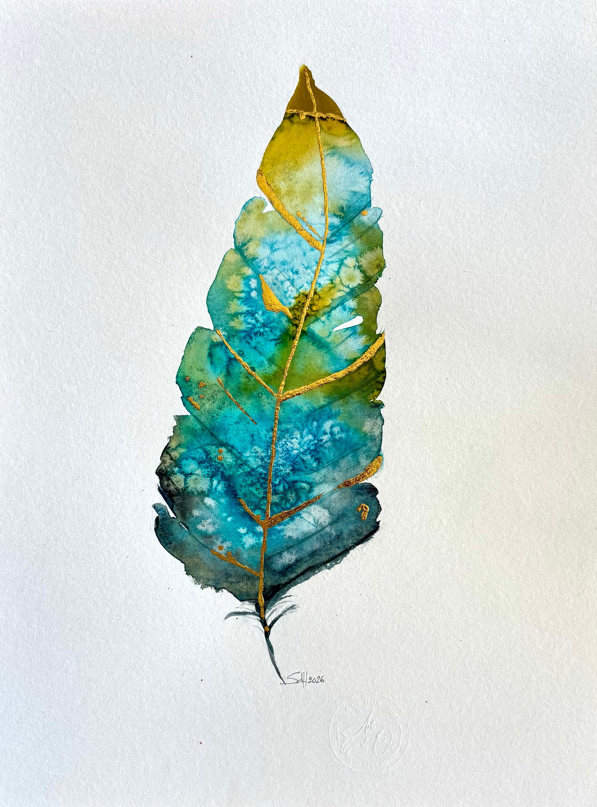 OR LEGERE PLUME AQUARELLE