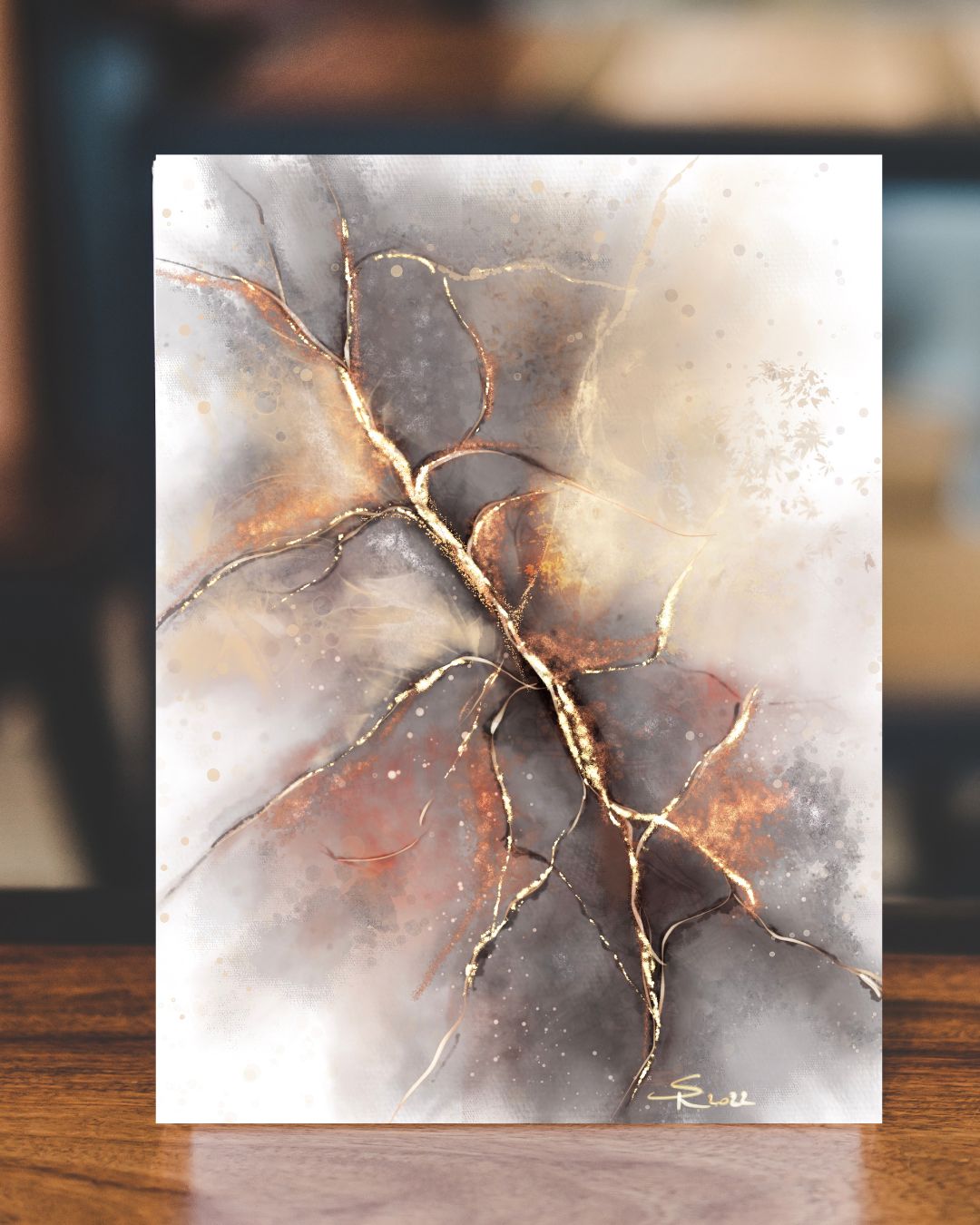 Burning Kintsugi - Art Kintsugi - fine art print - résilience