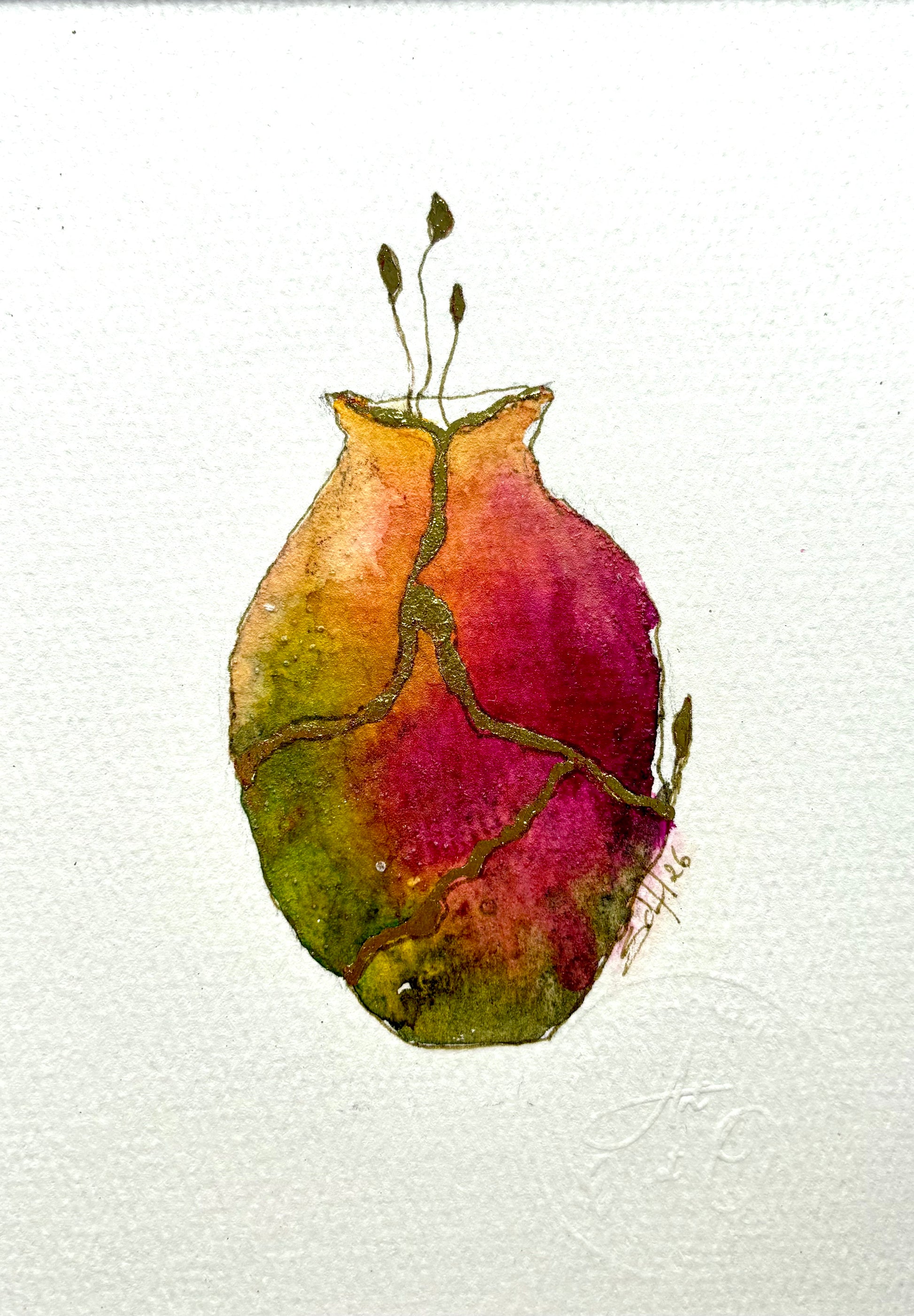 aquarelle or kintsugi